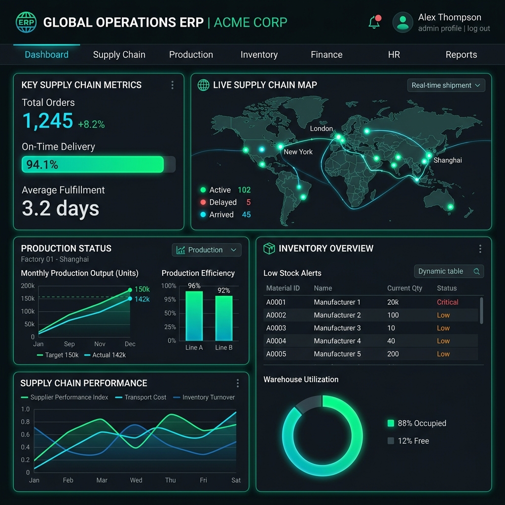 Small & Medium Businesses interface and project overview