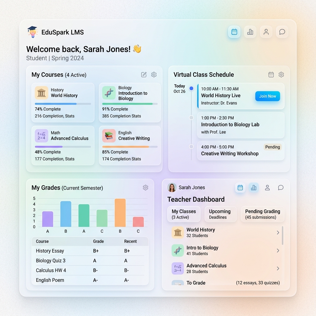 SaaS Development interface and project overview