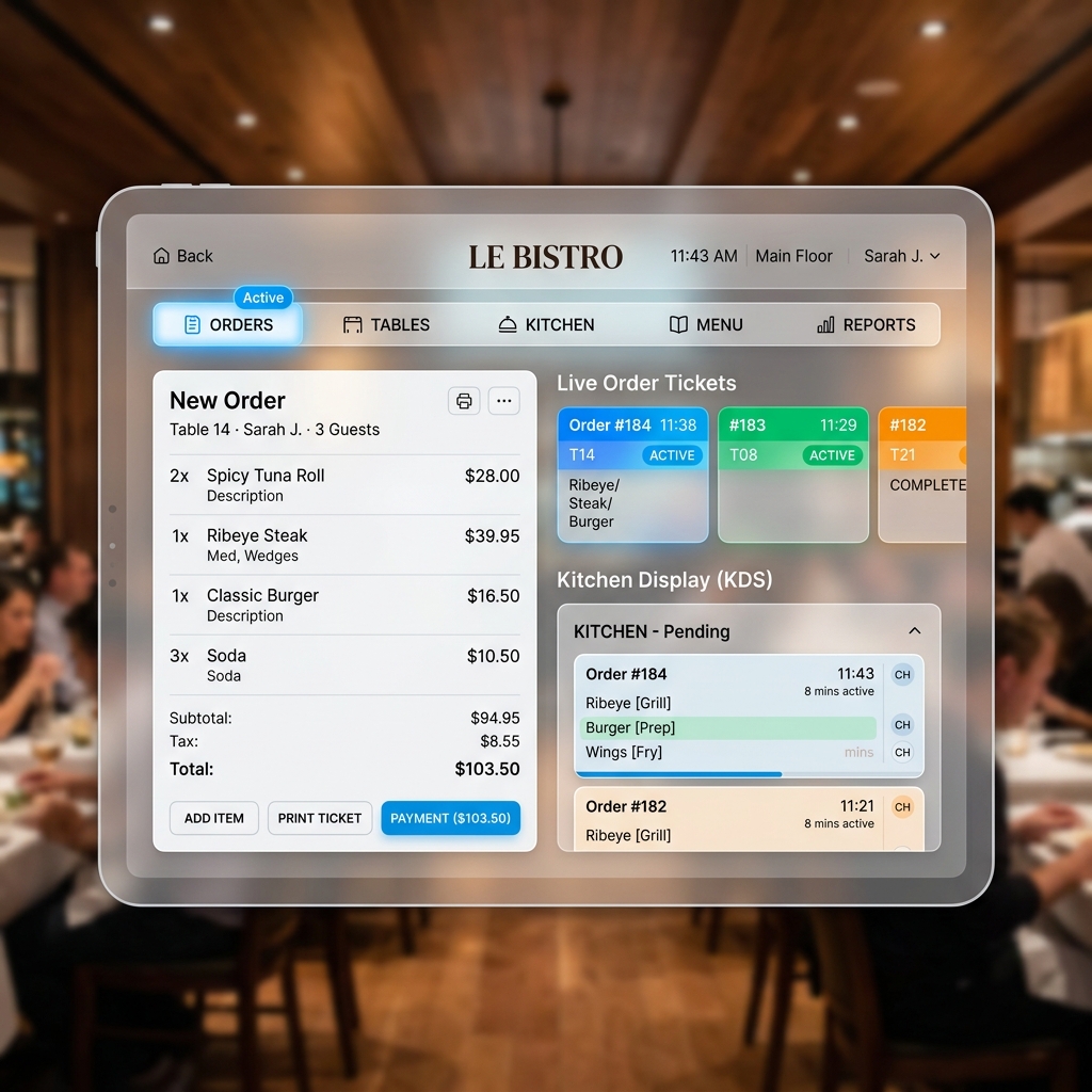 Restaurants & Food Business interface and project overview